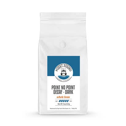 Point No Point Decaf - Dark Roast for wholesale by Puget Sound Coffee