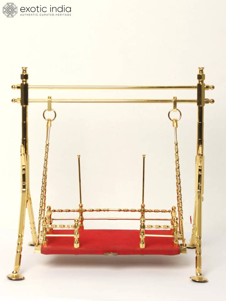 12" Vighnaharta Ganesha With Red Serpentine Stone for wholesale by Exotic India Art