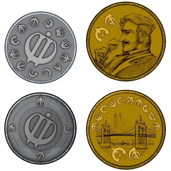 Shire Post Mint - Wholesale Keepsake Coin/Token - Mistborn Elendel Set #3 | Half Spin and Breeze Coins3