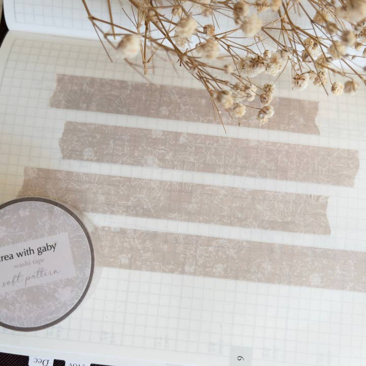 Washi tape: Floral pattern (15mm) for wholesale by Crea with Gaby
