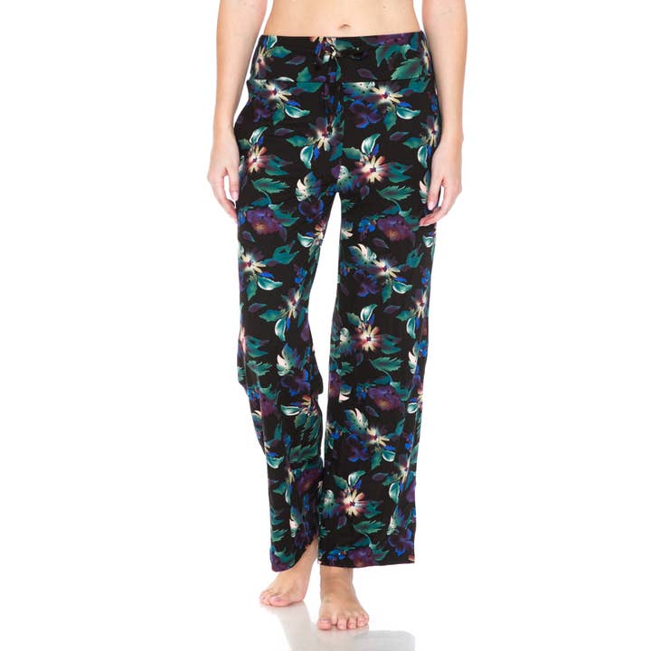 MULTI Buttery Soft Print Pajama Pants with Drawstring for wholesale on Faire1