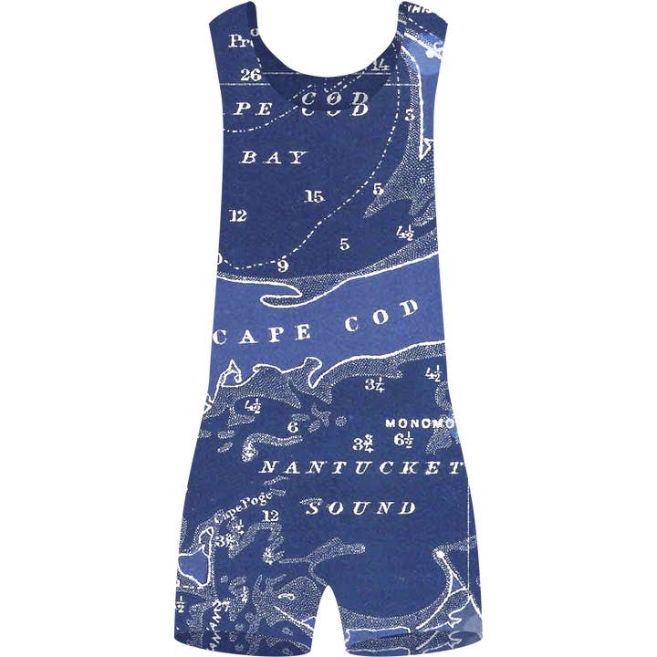 Ox Bow Decor - Wholesale Throw/Decorative Pillow - Nautical/ Cape Cod and Islands Bathing Suit Pillow Blue