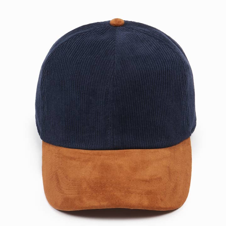 David And Young - Wholesale Baseball Cap - Unisex - 5 Panel Suede Brim Corduroy Two Tone Caps8