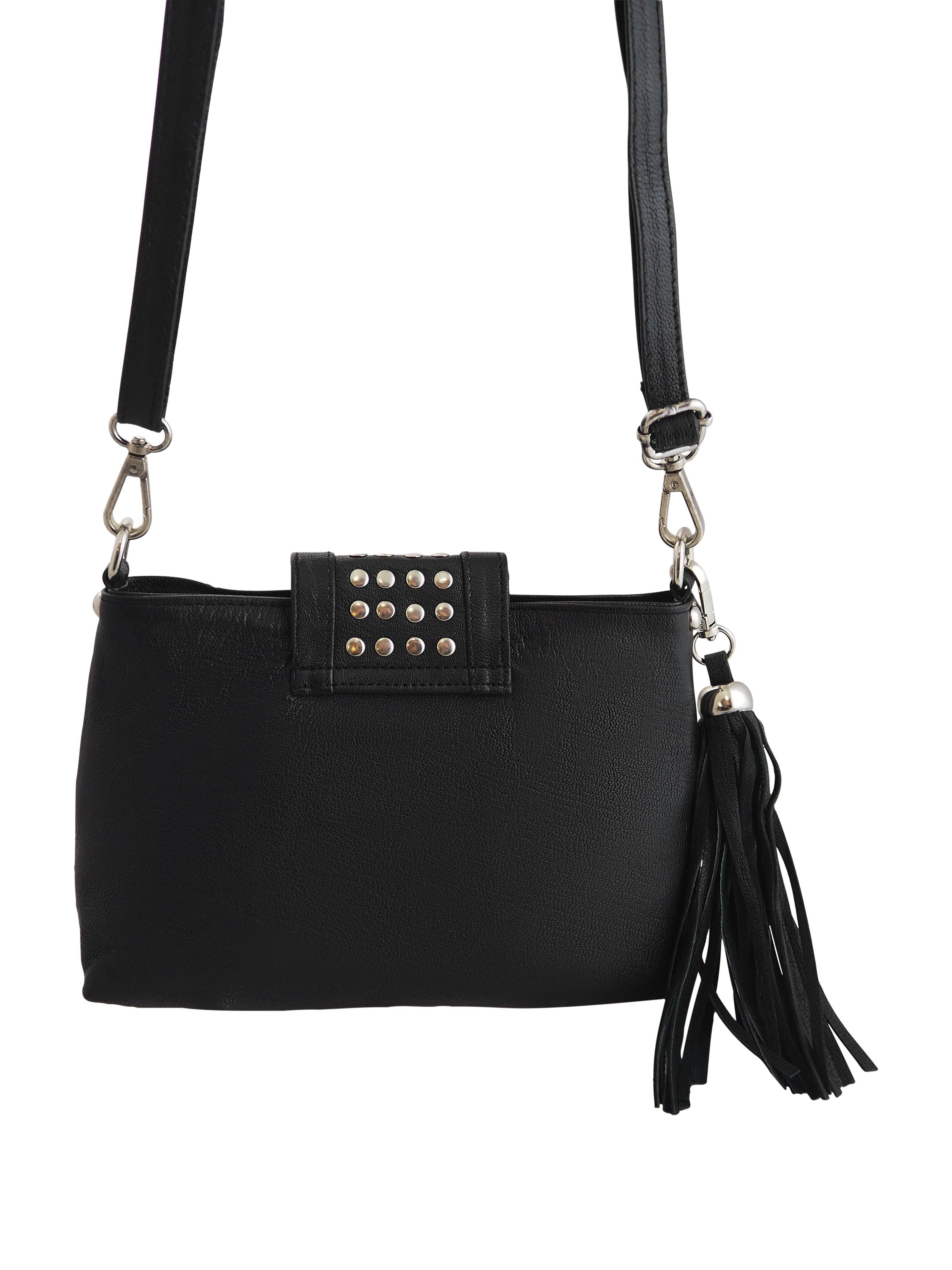 Cadelle Leather - Wholesale Crossbody Bag - Women's - Gigi Crossbody | Black5