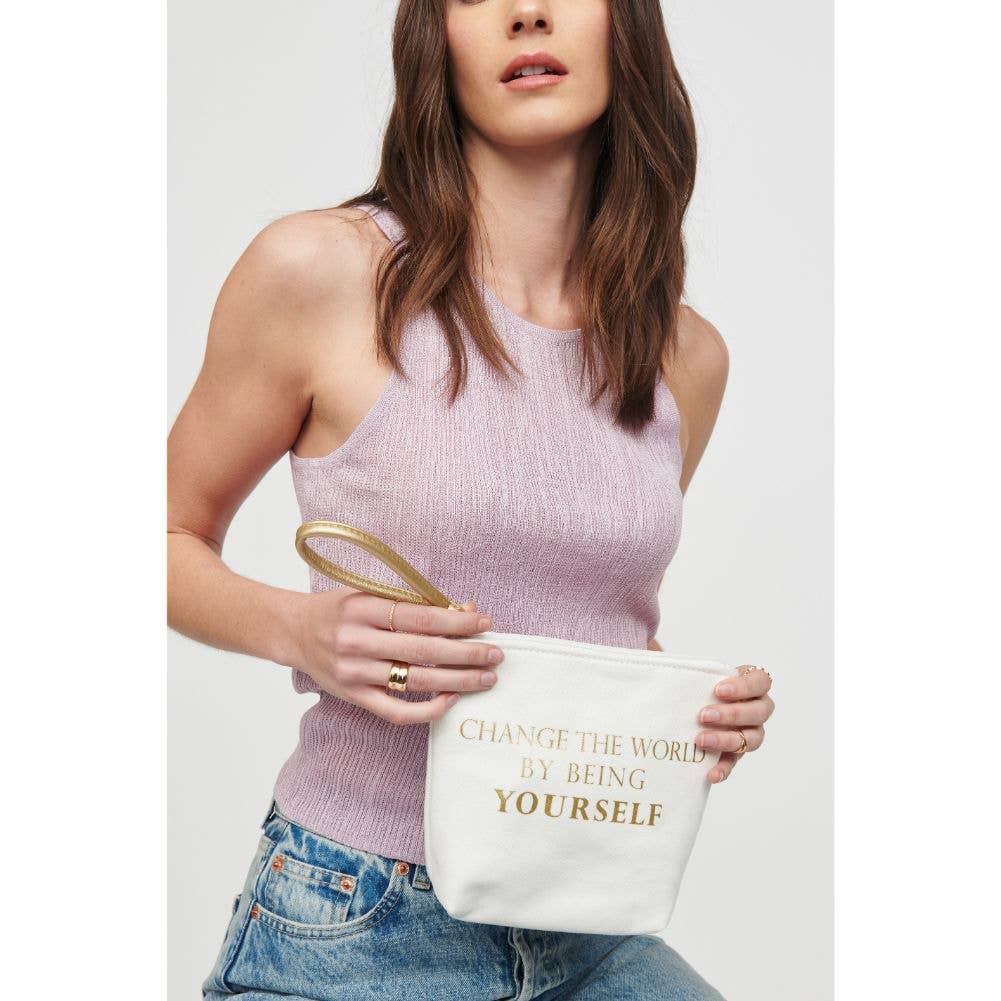 Urban Expressions - Wholesale Makeup/Cosmetic Bag - Printed Canvas Wristlet Cosmetic Make Up Bag Pouch34