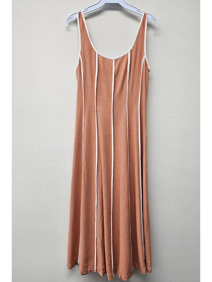 ILLA ILLA - Wholesale Dress - Women's - IM7512-Linen Midi Dress30