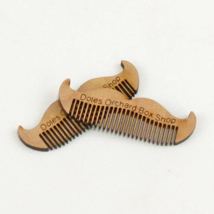 Made and Assembled - Wholesale Hair Brush/Comb - Mustache Combs