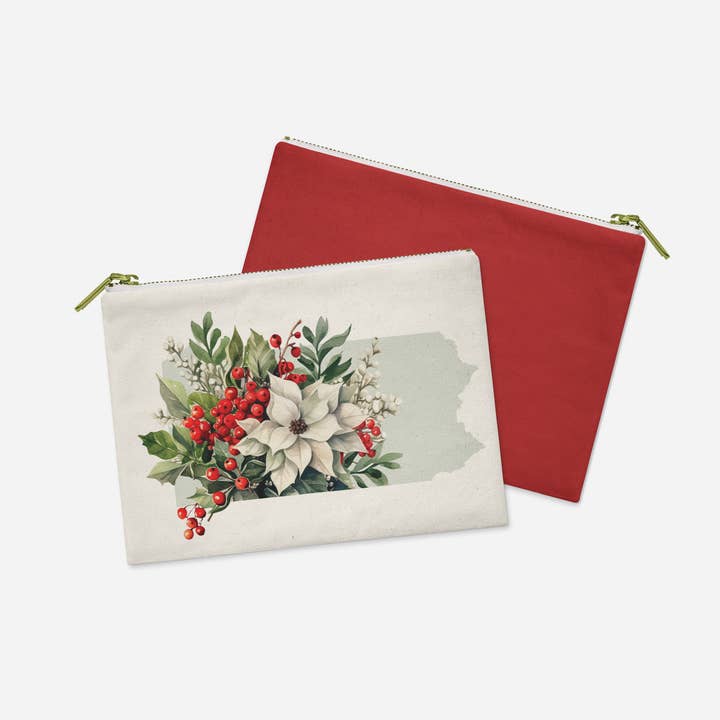 Pennsylvania Christmas pouch | Four Seasons Series for wholesale by Paperfinch Design