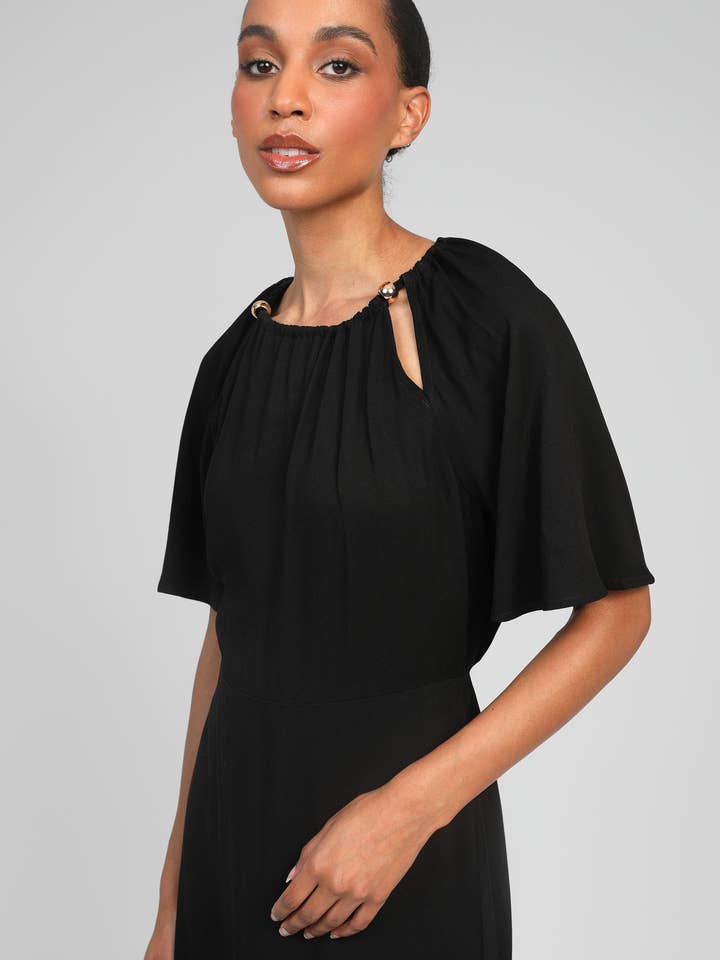 An'ge – Engroshandel Kjole - Dame – LANG KJOLE MORIANA sort2