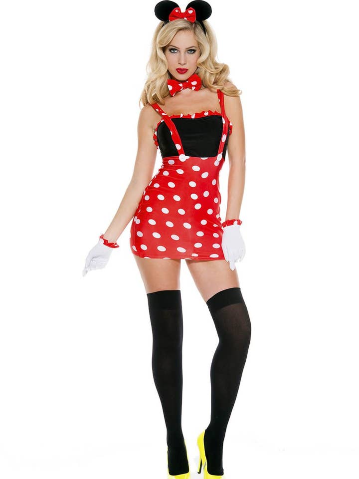 Traje de rato Darling com pernas de música de quatro peças ML70617 por atacado de Lingerie Mart