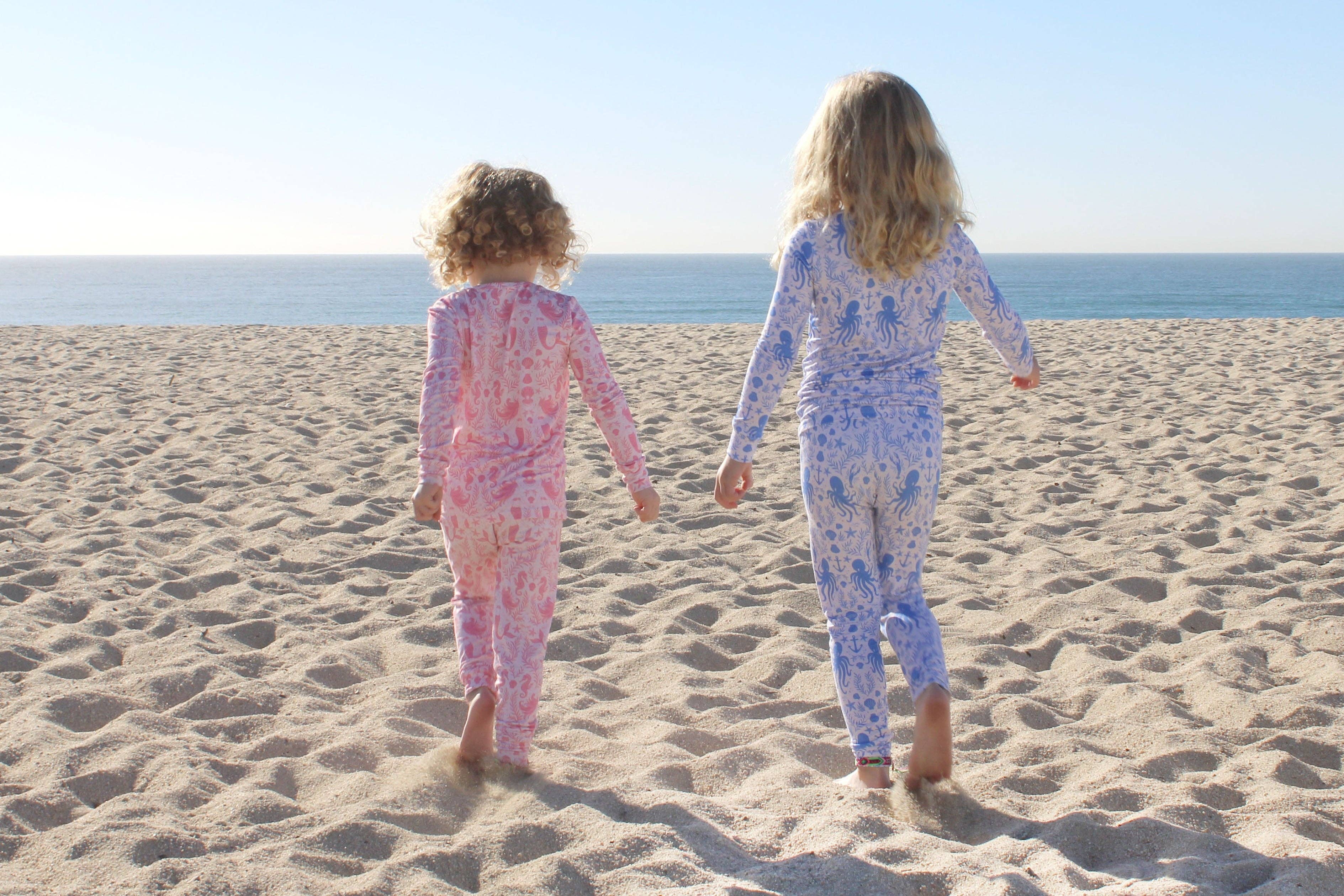 Shae & Palmer - Wholesale Sleepwear Set - Kids - NEW! Hidden Ocean Treasure - Blue – Toddler Two-Piece Pajama5