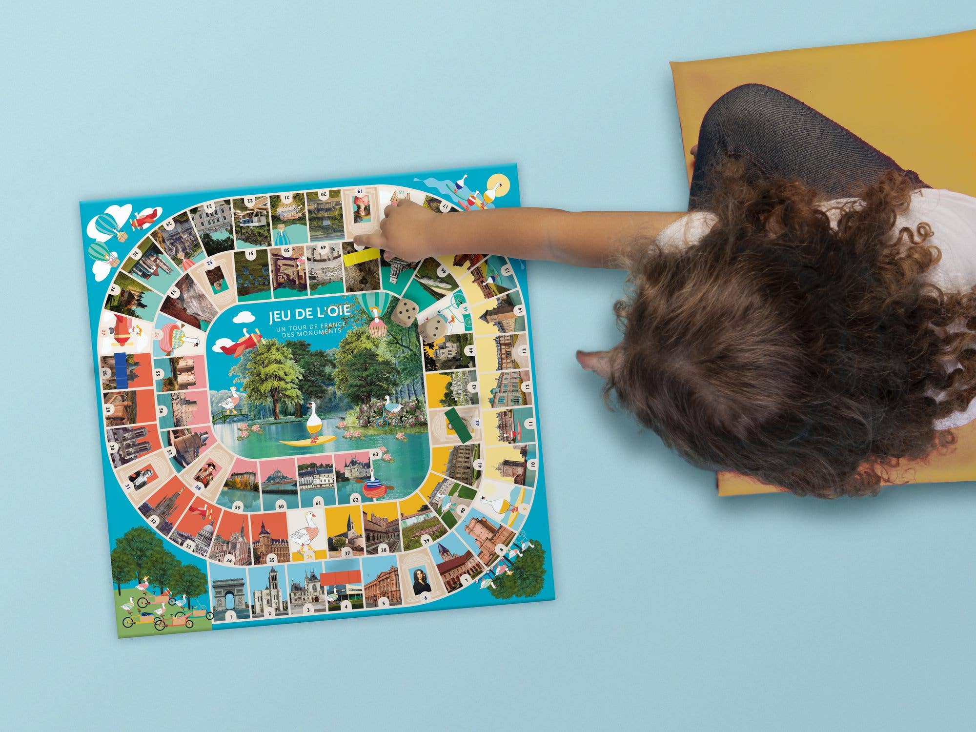 Mon Petit Art - Wholesale Board Game - Goose Game "French Monuments"4