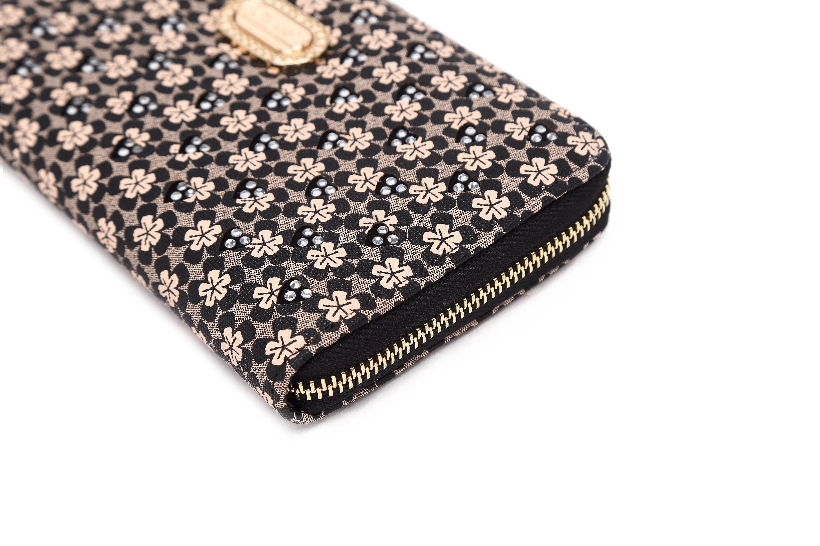 Brangio (Italy) Company Inc. - Wholesale Wallet - Women's - Brangio Italy Floral Print zippered wristlet Wallet6