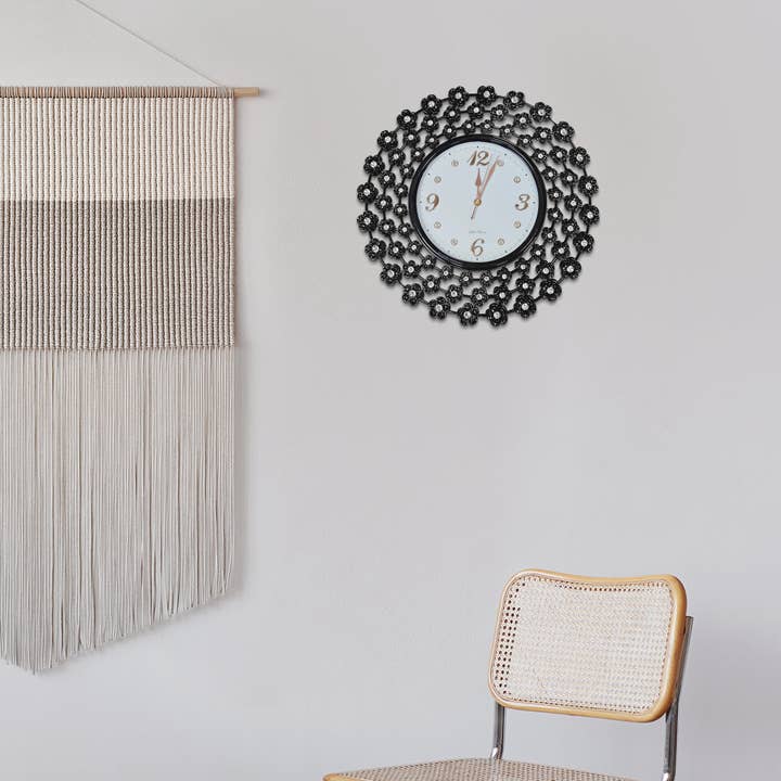 Ledsone – wholesale Wall clock – Decorative Handcrafted Floral Wall Clock Artwork~51821