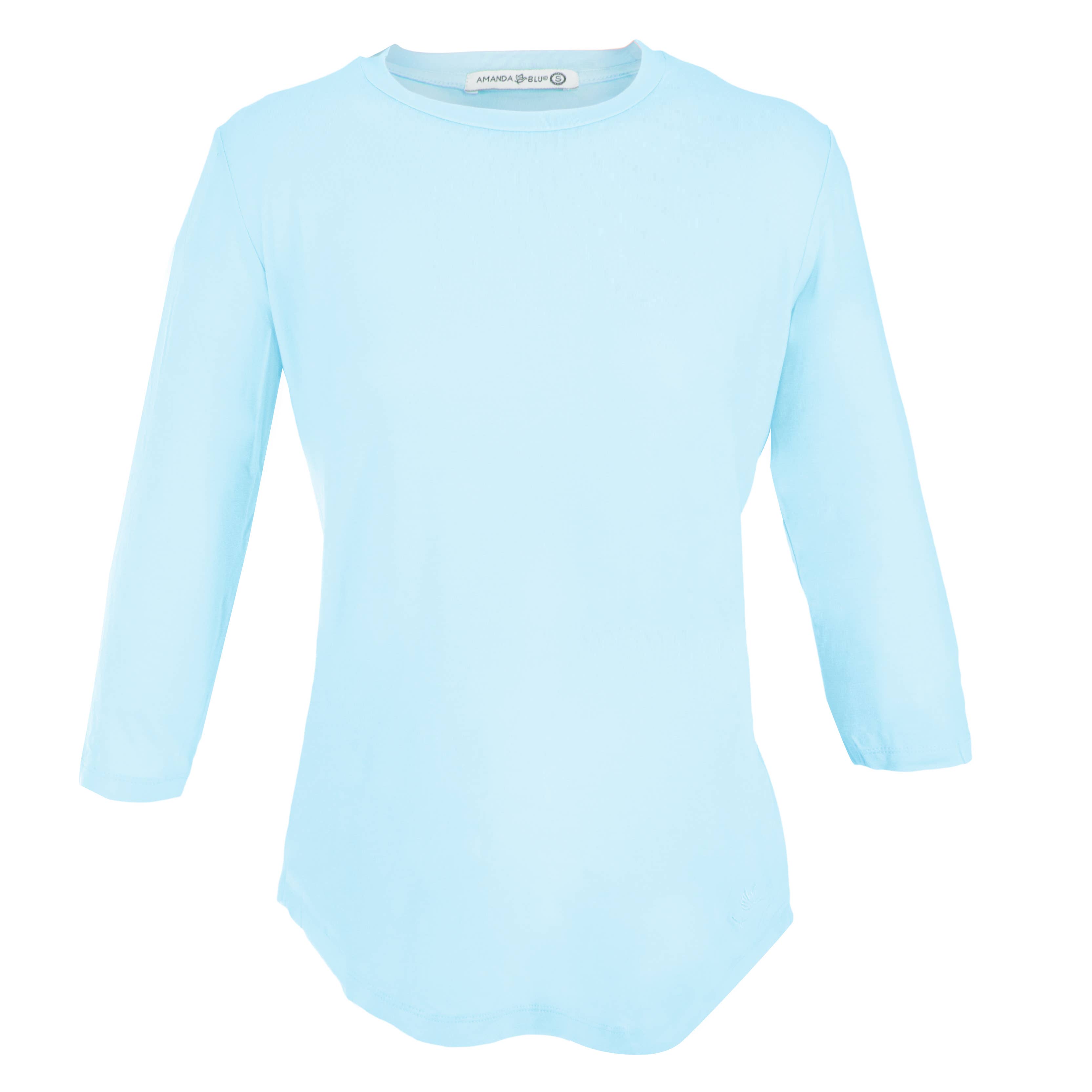 Amanda Blu - Vente T-shirt – femme - T-shirts à manches 3/4 | 10 options de couleur | Collection Luxe Tees1