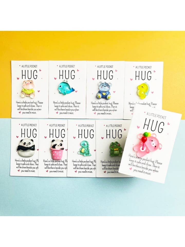 Taphug - Pocket Hug Cute Animal 9pcs Set for wholesale by Magia Design