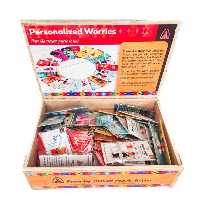 Upavim Crafts - Wholesale Doll - Kids - Small Themed Worry People - Box of 60
