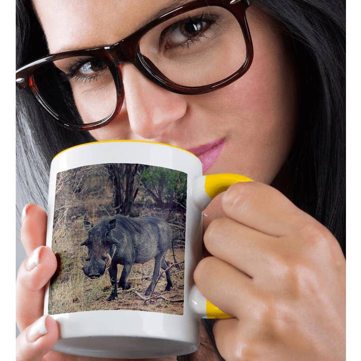 3dRose - Wholesale Coffee Mug - 3dRose, A Photo of a Dark Warthog Soft Filter Wildlife Photography, Mug1