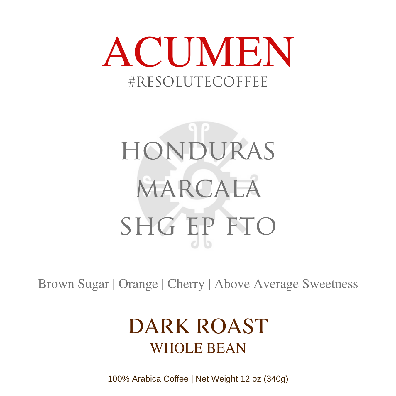 Acumen Coffee - Wholesale Coffee Beans - Honduras | Marcala SHG EP FTO | Dark Roast | 12oz3
