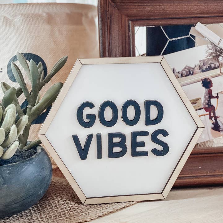 Magnolia Makers - Wholesale Decorative Tray - Good Vibes Tiered Tray Decor2