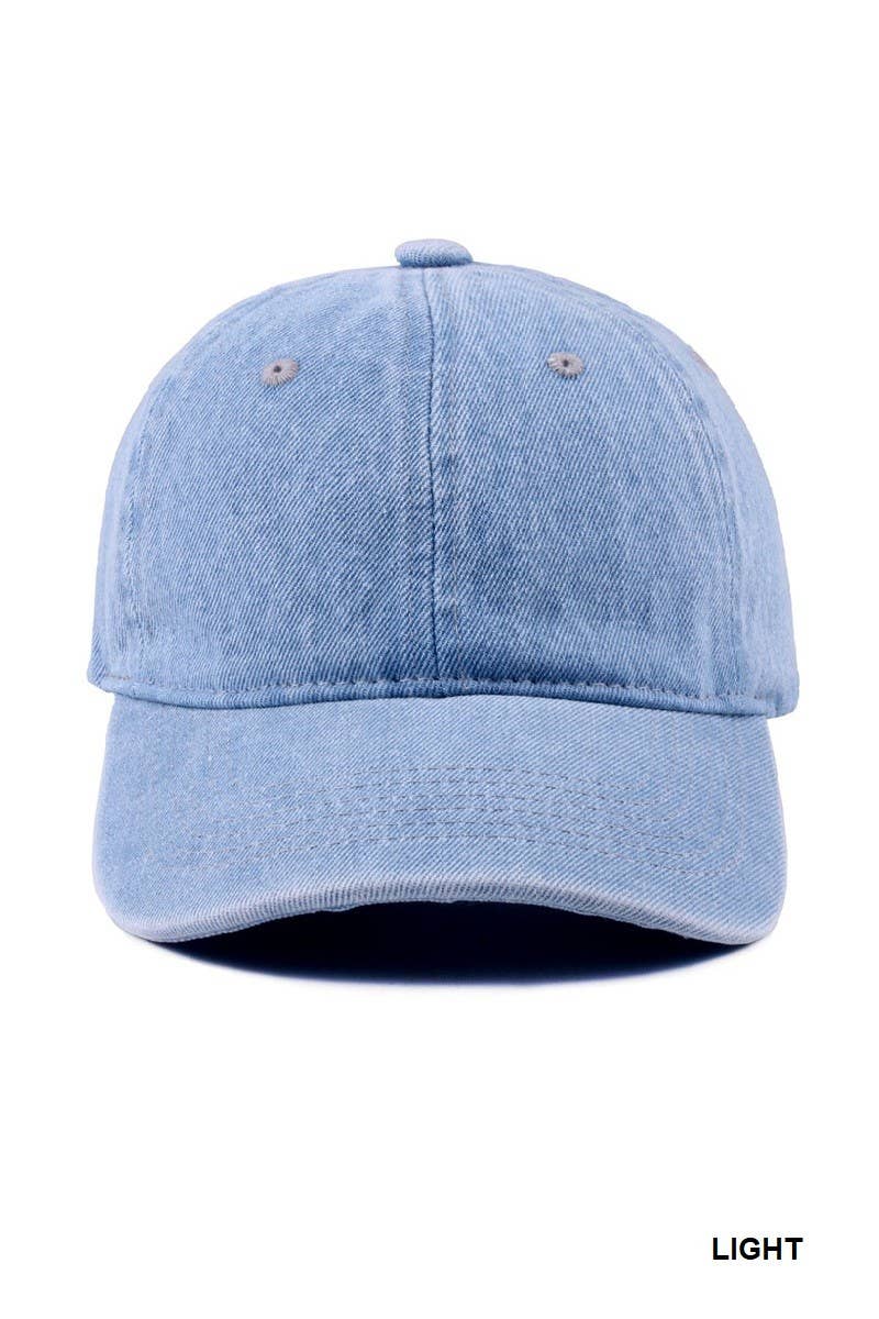 Vanilla Monkey – wholesale Baseball cap – Unisex – Denim Washed Cap2