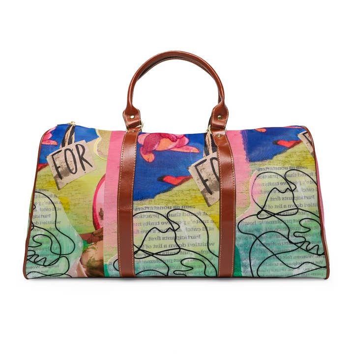 Sac de voyage imperméable For Hugs Weekender pour la vente par Third Eye Fire