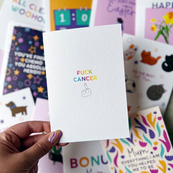Fuck Cancer Card for wholesale by Xoxo Designs by Ruth
