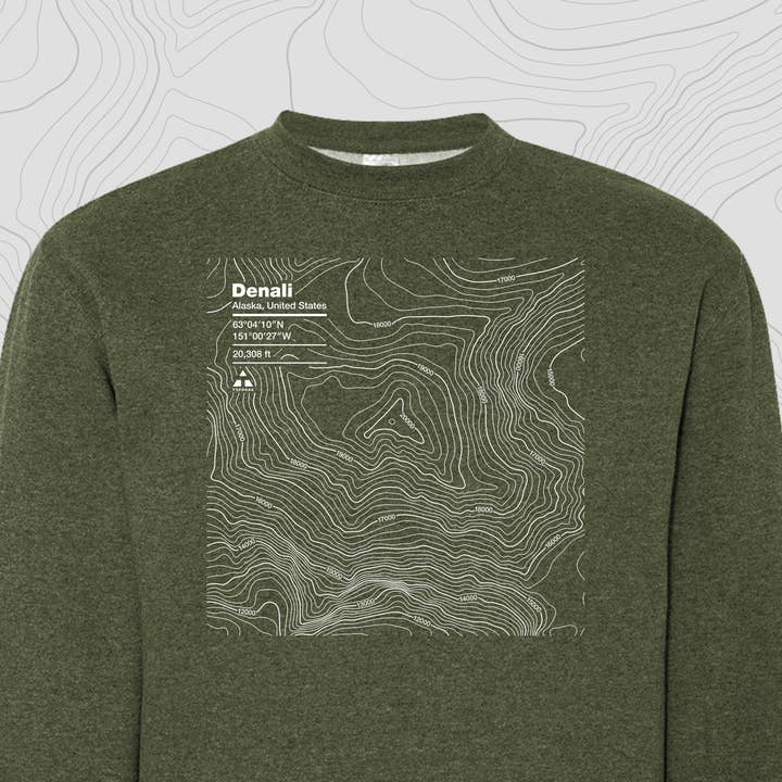 Denali, Alaska - Crewneck Sweatshirt for wholesale by Topogra