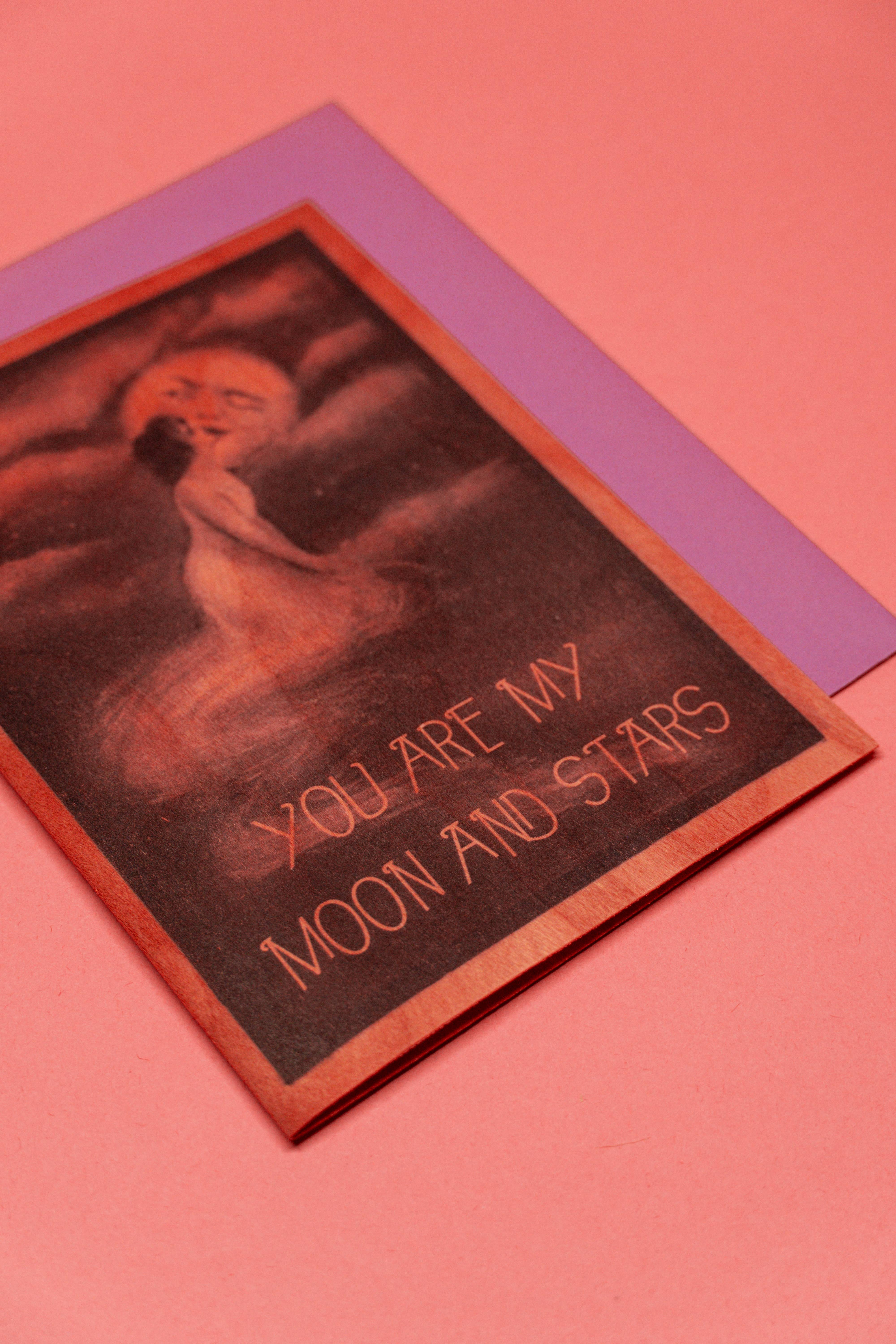 Spitfire Girl - Wholesale Love Card - Wood Folding Card - Kiss The Moon2