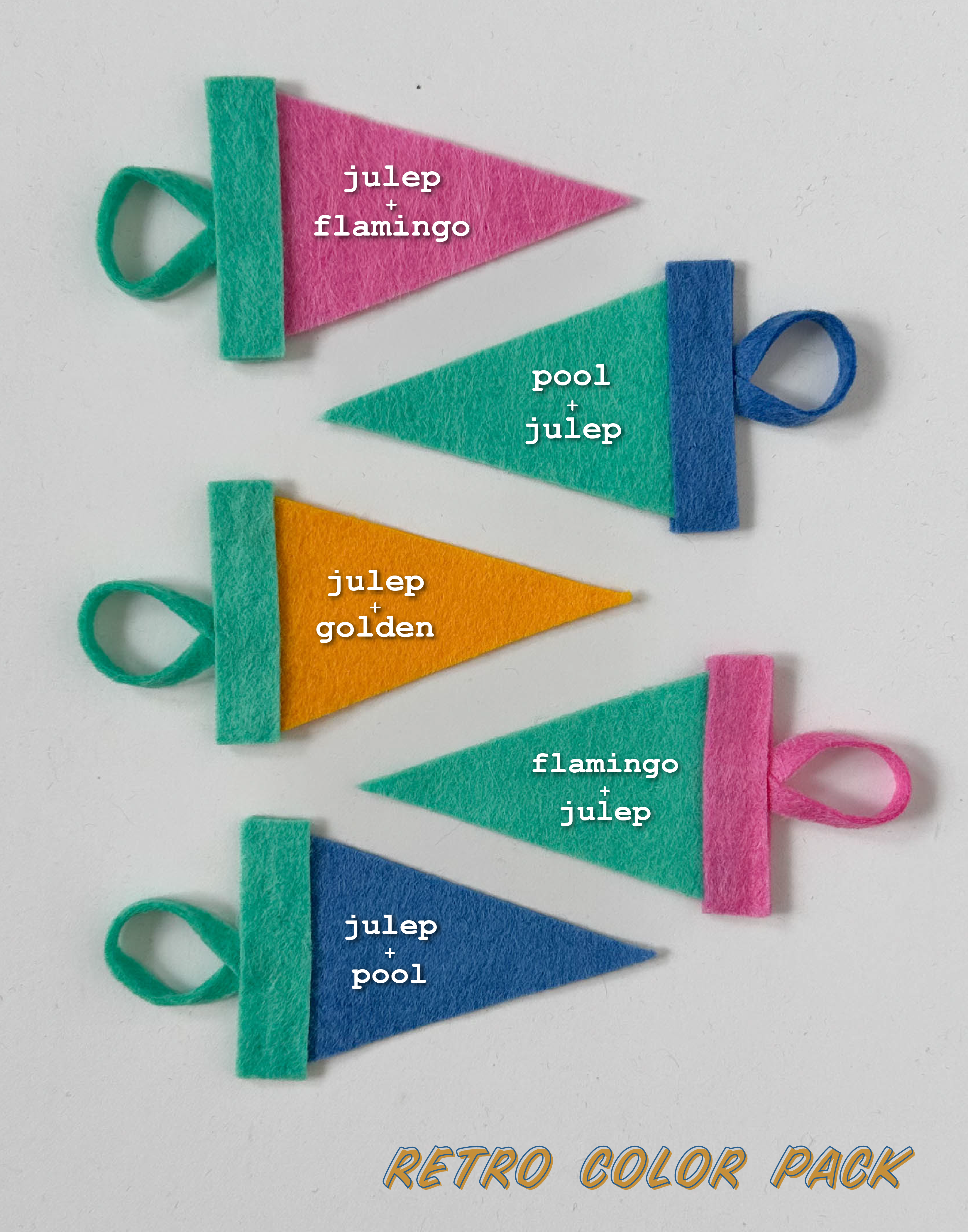 traveldashery – wholesale Banner – custom mini pennant : retro colors8