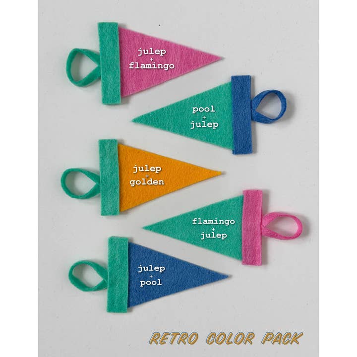 traveldashery – wholesale Banner – custom mini pennant : retro colors8