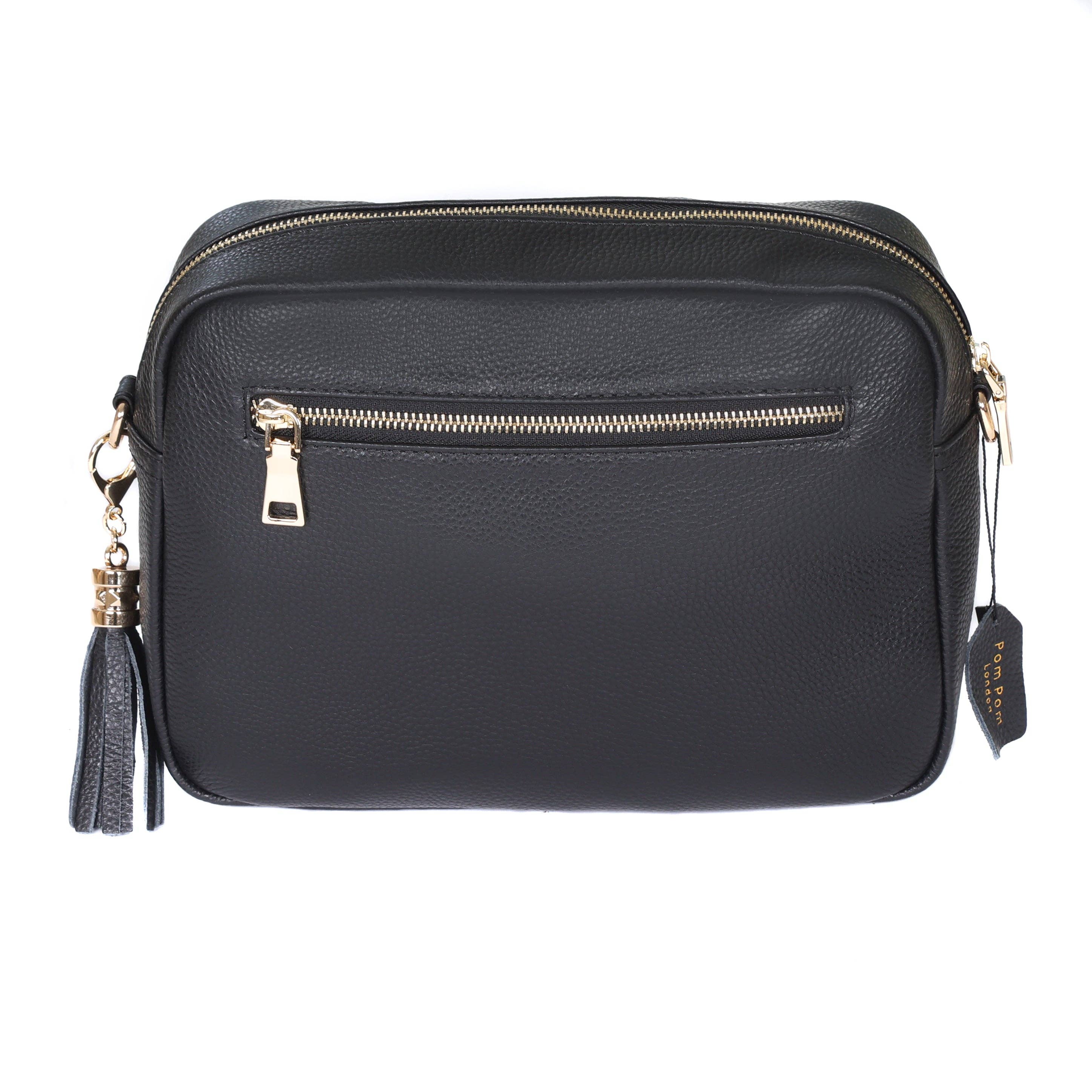 Pom Pom London – wholesale Crossbody bag – Women's – Pom Pom London City Plus Bag Black & Strap Black Mix2