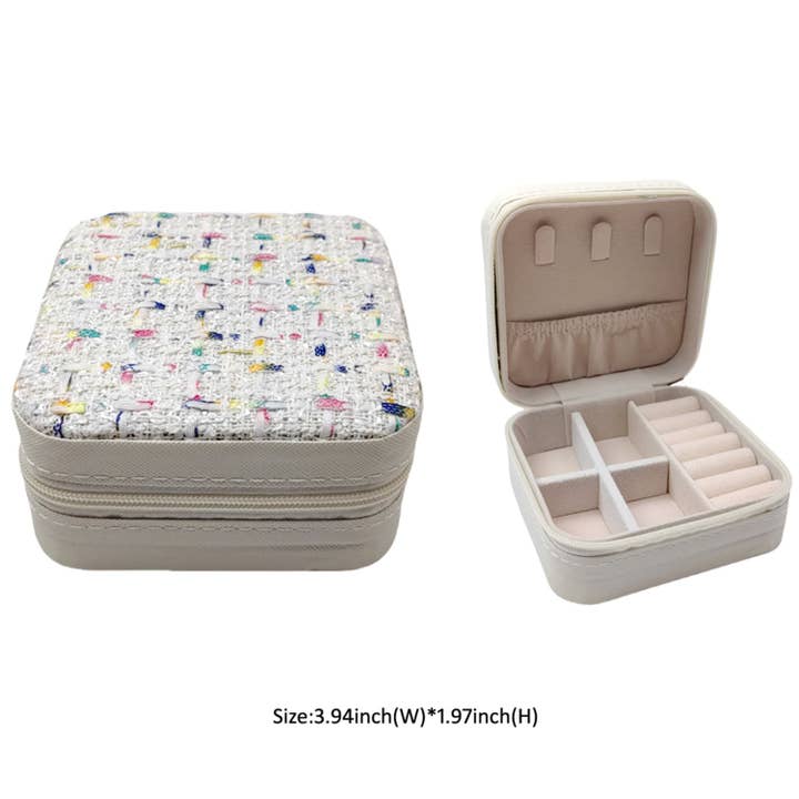 MiMi Wholesale - Wholesale Jewelry Box/Organizer - EG10301 Tweed Jewelry Box8