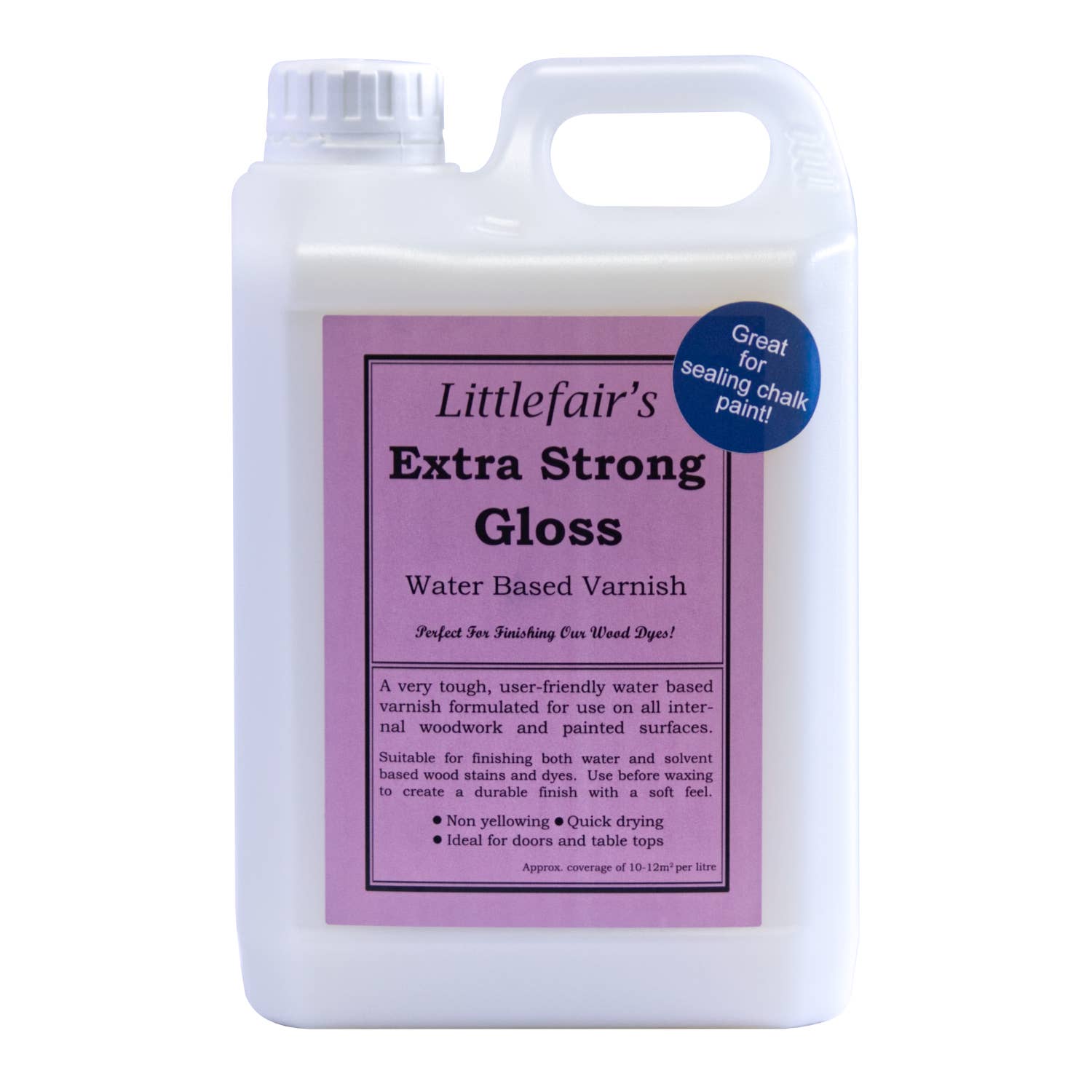 Littlefairs Wood Finishing Products Ltd - Vente Cire/peinture pour meubles - Vernis intérieur extra résistant pour bois - brillant3