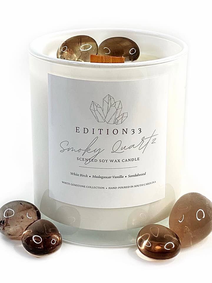 SMOKY QUARTZ GEMSTONE CANDLE for wholesale by EDITION 33