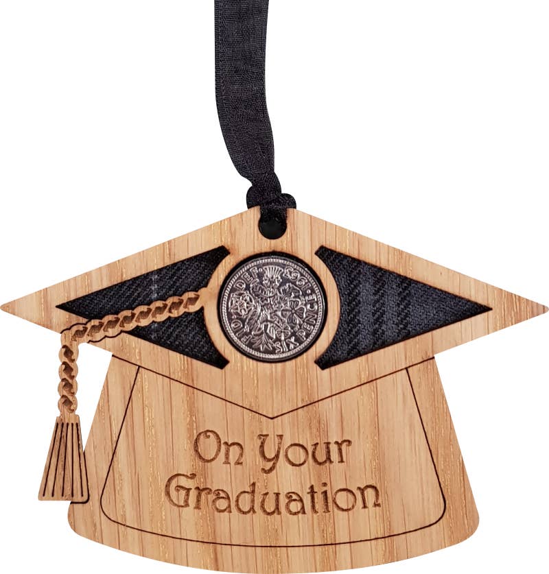 LT Creations - Wholesale Keepsake coin/token - Graduation Cap Sixpence | LS38