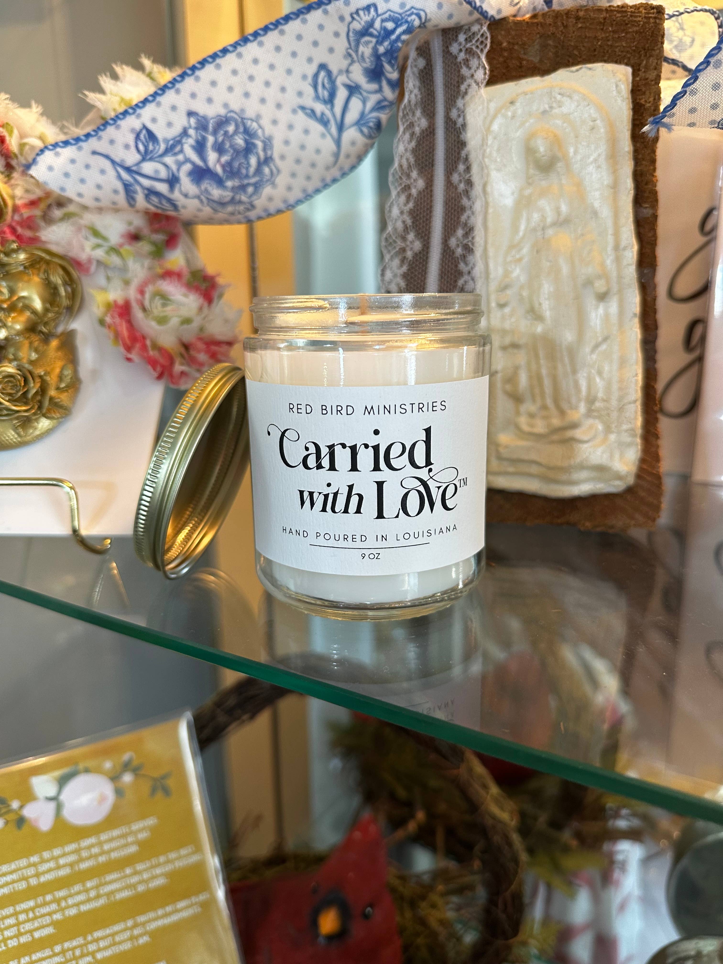 Red Bird Ministries Inc - Wholesale Jar/Filled Candle - Carried With Love Candle1