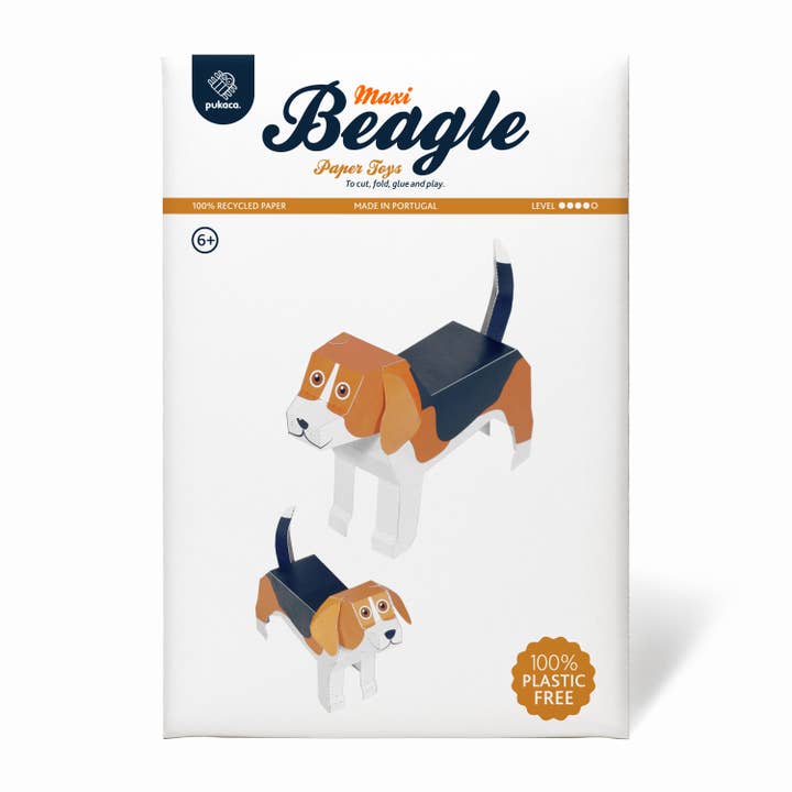 pukaca - Wholesale DIY Craft Kit - Kids - Maxi Beagle Paper Toys1