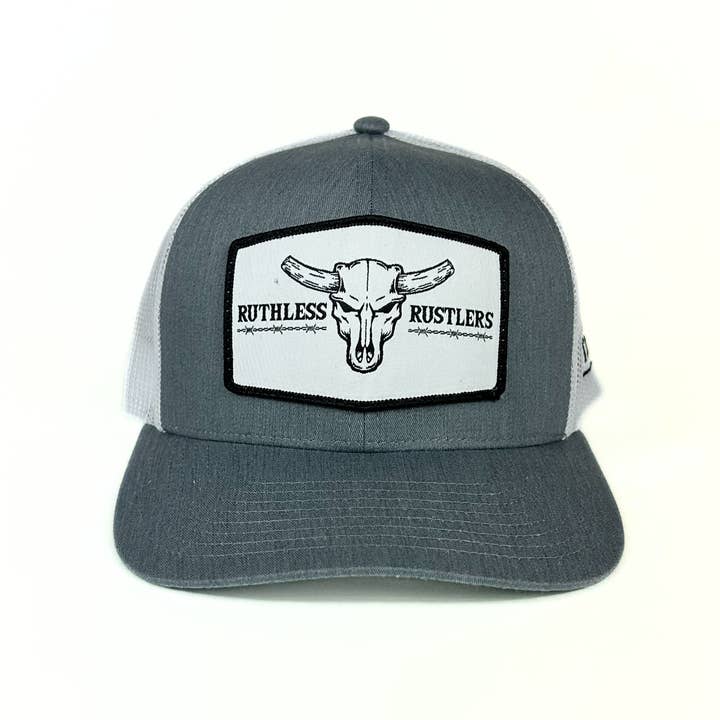 Ruthless Rustlers - Wholesale Trucker Hat - Unisex - RR Trucker Cap | Heather/White
