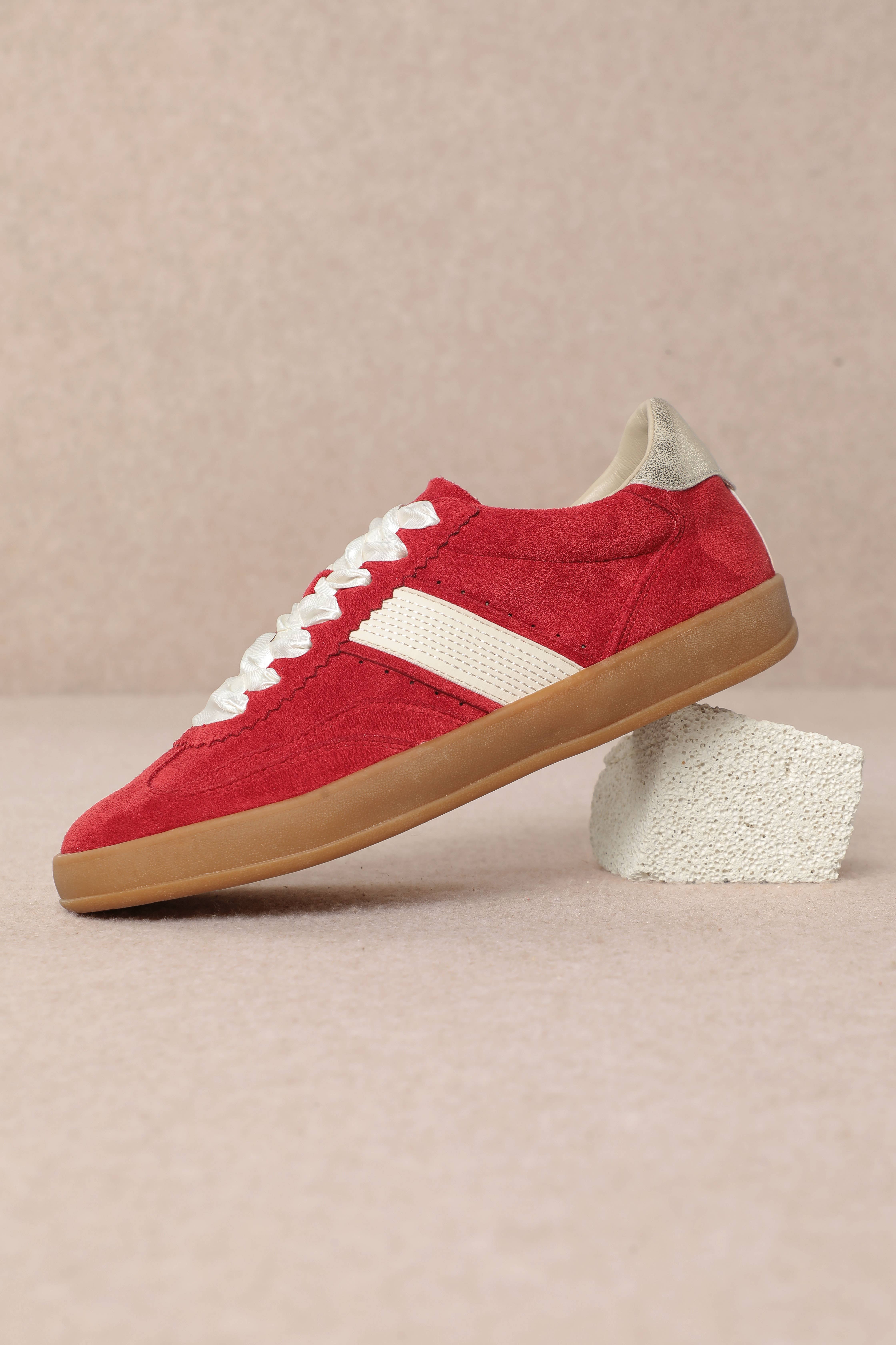 CCOCCI - Wholesale Lifestyle Sneakers - Women's - DIXIE SNEAKER SIDE STRAP LACE-UP COURT17