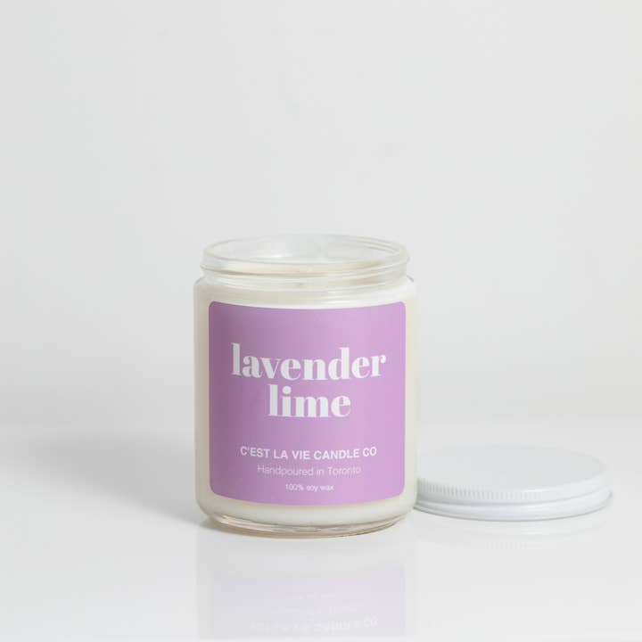 Vela Lavender Lime Soy | Primavera por atacado de C’est La Vie Candle Co