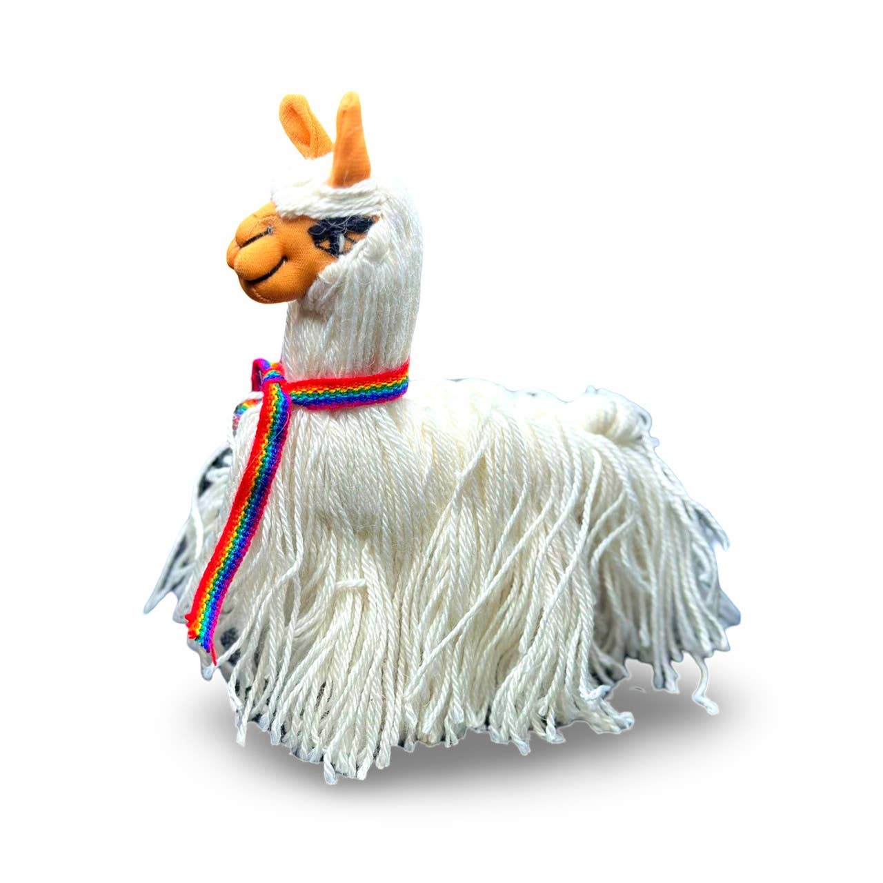 Sanyork Fair Trade - Wholesale Stuffed/Plush Toy - Kids & Baby - Toy Llama Doll Plush 9" Alpaca Yarn Natural Standing 1