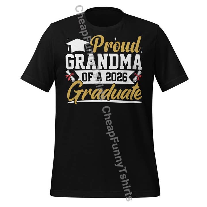 Neue stolze Oma eines Absolventen von 2026 Unisex-T-Shirt für den Großhandel von Black and Gifted LLC