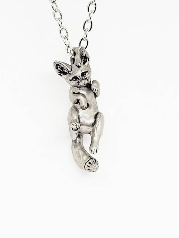 Fennec Fox Pendant in Pewter for wholesale by The Sparkling Pebble