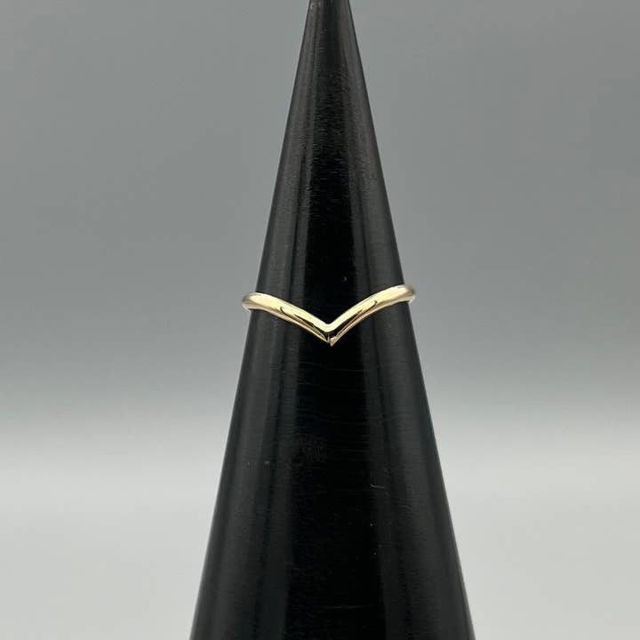 V Ring for wholesale by Something Silver