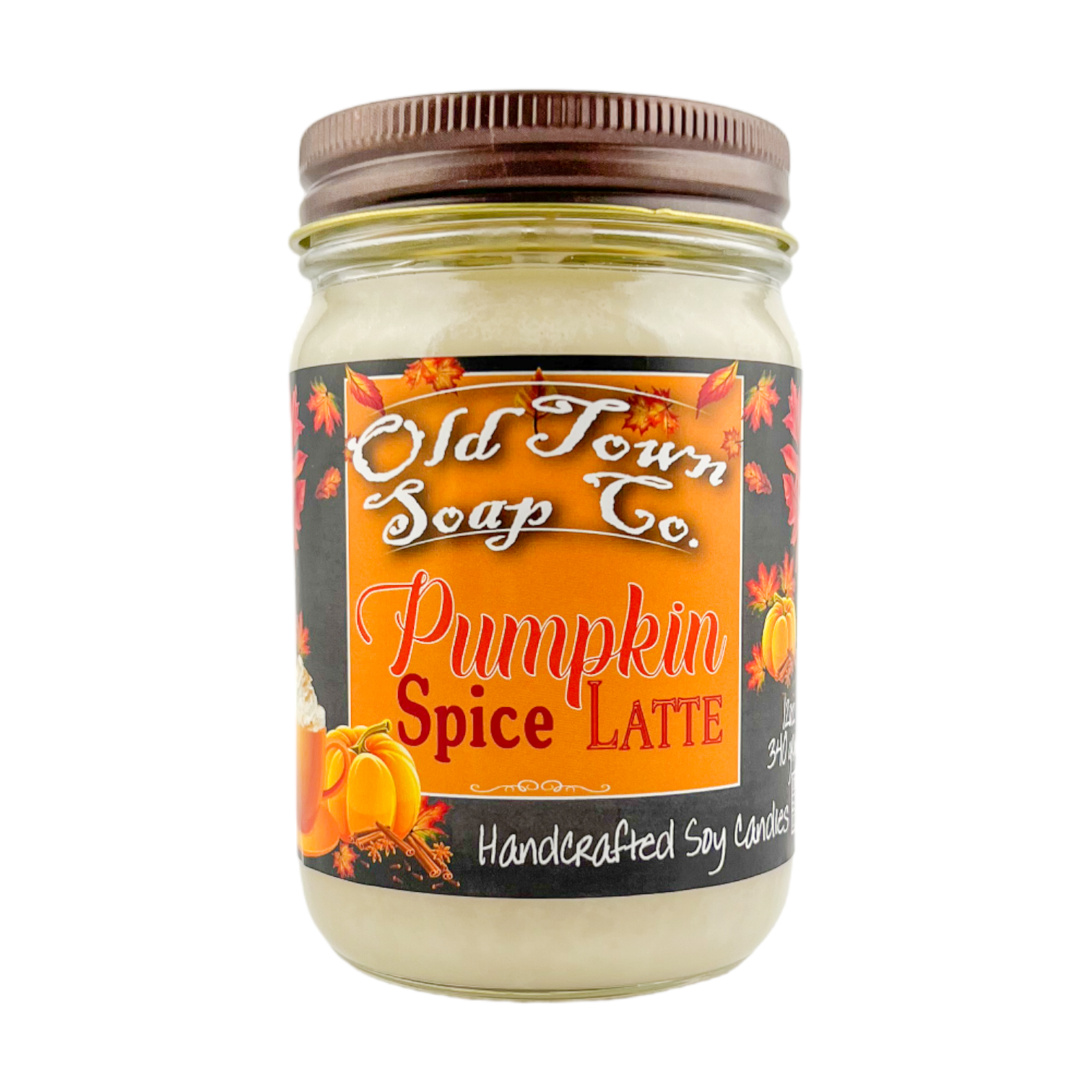 Old Town Soap Co. - Wholesale Jar/Filled Candle - Fall Scented 12oz Candles - Avail in 11 Perfect Fall Scents12