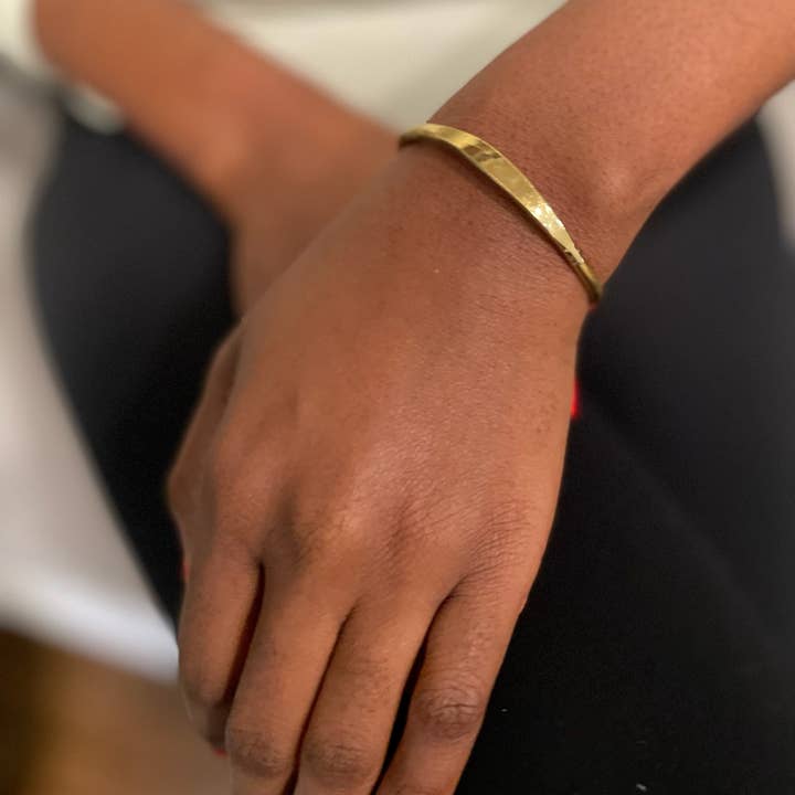 Bibi Brass Bangle – Adjustable Handmade Cuff Bracelet for wholesale by KENDI AMANI