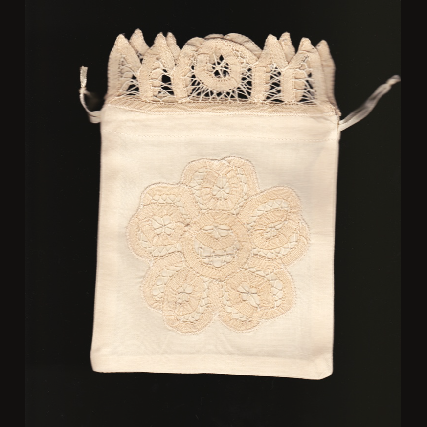 Eastern Sunrise Lace And Linens Inc. - Wholesale Gift bag - Battenburg Lace Gift Bag -MOM Heirloom Favor Handcrafted  2