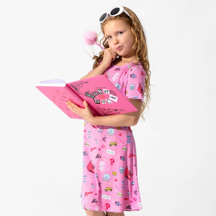 Mean Girls: So Fetch Bamboo Girls' Short Sleeve Dress for wholesale by Bellabu Bear