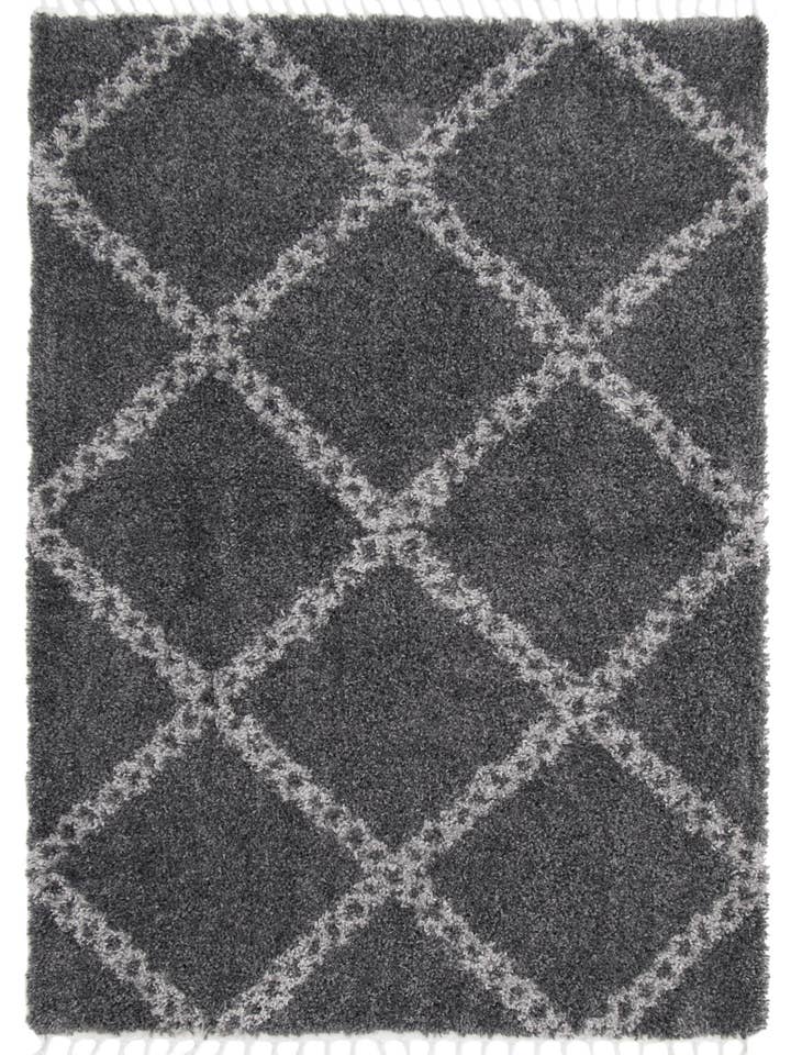 Grammercy Stark Dark Grey Shag Rug for wholesale by ECARPETGALLERY